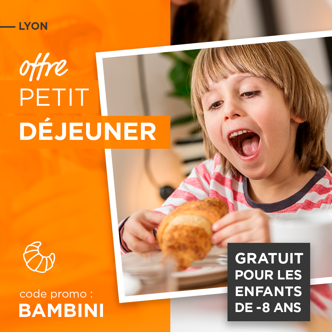 Offer “FREE BREAKFAST FOR KIDS”